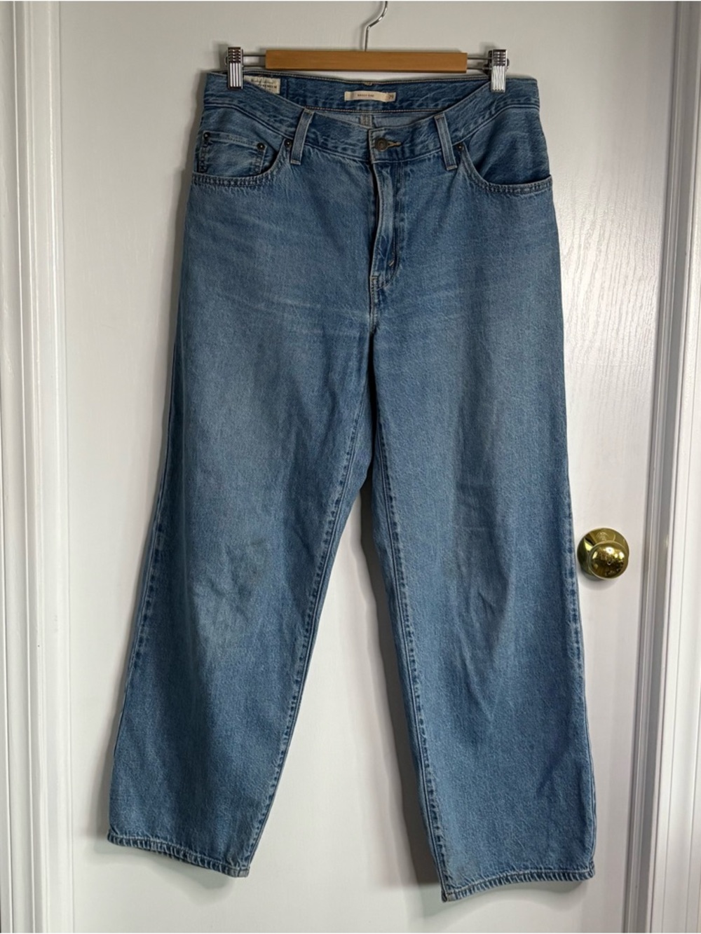 Levi's Premium Big E Vintage Baggy Dad Blue Denim Jeans 29x30 Unisex